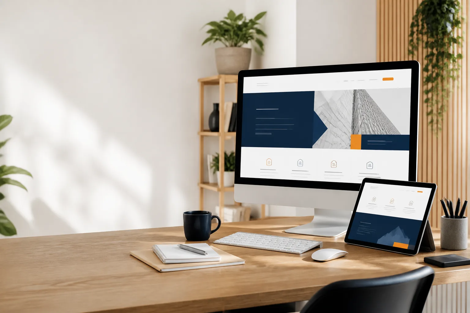 Spațiu de lucru pentru proiecte de creare site web